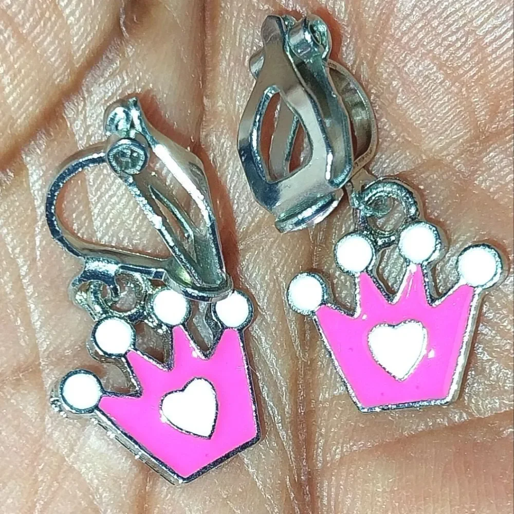 Super cute kid's fashion clip-on earrings